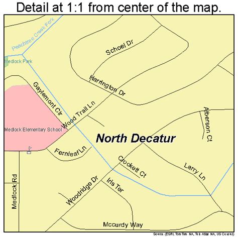 North Decatur Georgia Street Map 1356112