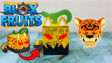 How to make Leopard fruit with paper | Paper craft devil fruit | Blox fruits | paper leopard ...