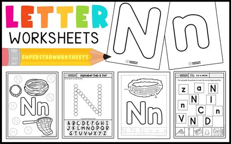 Letter N Worksheet - Superstar Worksheets