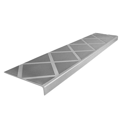 ComposiGrip Composite Anti-Slip Stair Tread 48 in. Grey Step Cover ...