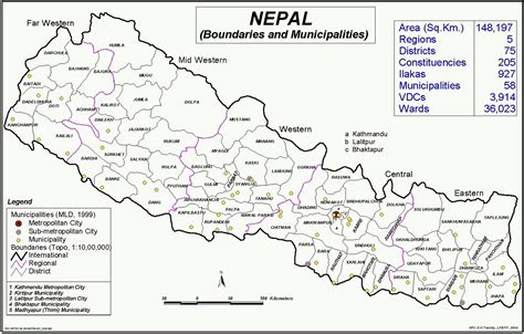 Nepal District Map