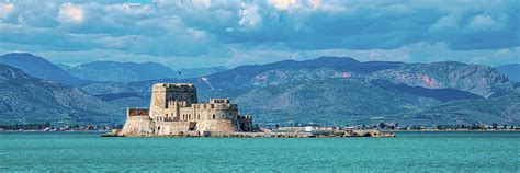 Bourtzi Castle Nafplio Harbor Photograph by Douglas Wielfaert - Fine Art America