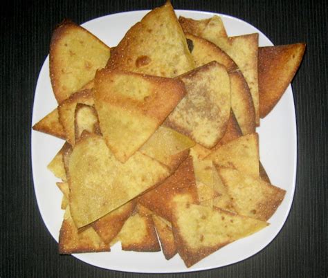 Homemade tortilla chips, Vegetarian recipe
