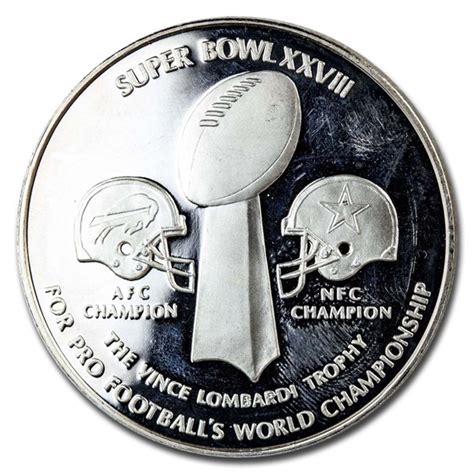 Buy 2 oz Silver Round - Super Bowl XXVIII (Dallas) | APMEX