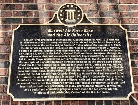 Maxwell Air Force Base and the Air University Historical Marker