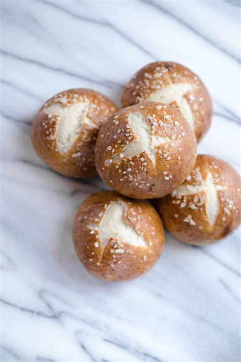 The BEST Pretzel Bun Recipe {Chewy & Perfect} - Savory Simple