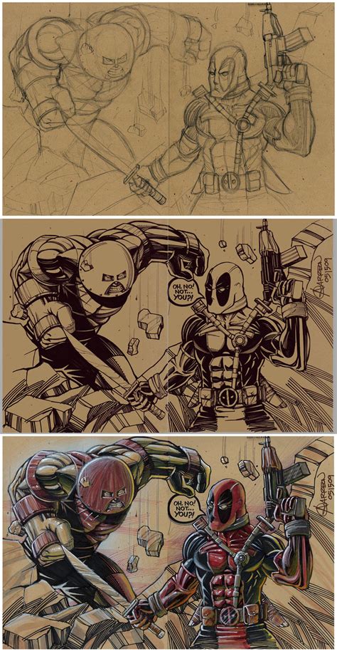 Juggernaut vs Deadpool by artstudio on DeviantArt