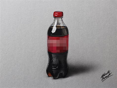 Coca-Cola plastic bottle DRAWING Marcello Barenghi by marcellobarenghi ...