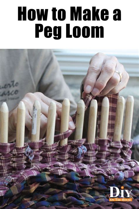 How to Make a Peg Loom | Weaving loom diy, Peg loom, Loom knitting projects