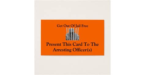 Get Out Of Jail Free Cards | Zazzle