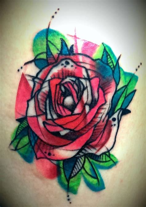 Pin by Sarah B. on Tattoos | Watercolor rose tattoos, Rose tattoo ...