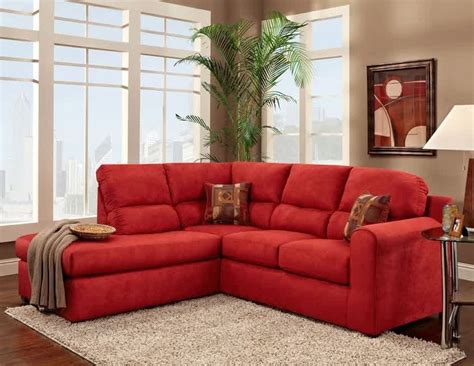 10 The Best Red Leather Sectionals with Ottoman