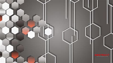 Abstract vector background of a hexagonal geometric wall 1943829 Vector ...