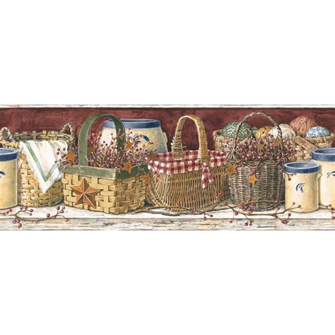 Mural Portfolio II Country Kitchen 15' x 9" Food and Beverage Border ...