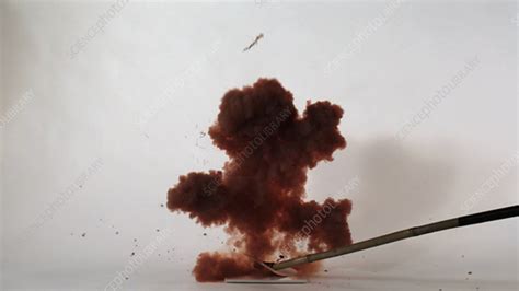 Nitrogen triiodide explosion, high-speed - Stock Video Clip - K003/9285 - Science Photo Library