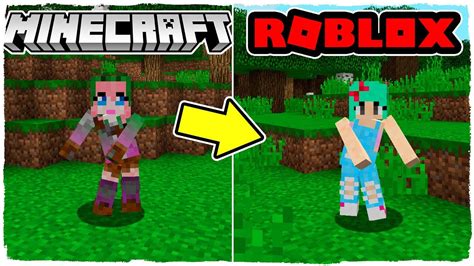 🤘 ¿ME CAMBIO LA SKIN DE MINECRAFT A ROBLOX? - YouTube