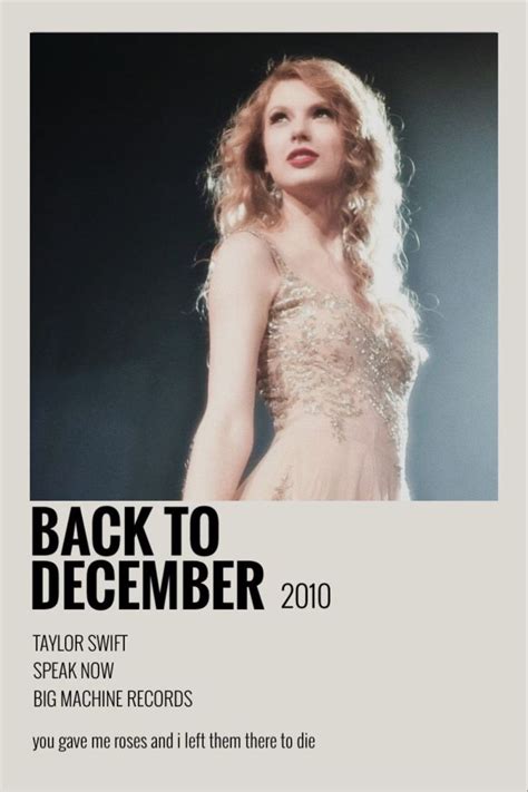 back to december | Taylor swift album cover, Taylor swift posters, Taylor swift discography