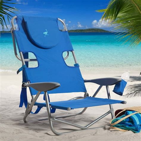 Ostrich Backpack Steel Beach Chair - Blue - Walmart.com - Walmart.com