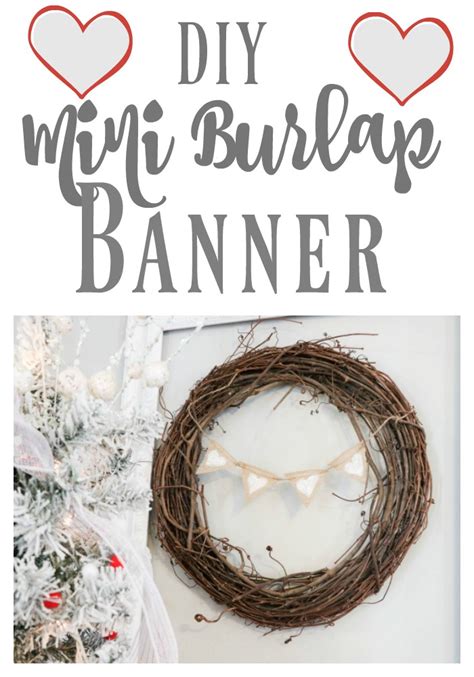 DIY Mini Burlap Banner - Re-Fabbed