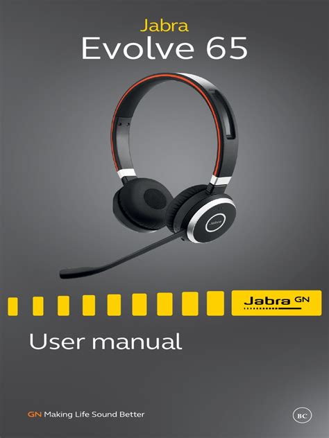 Jabra Evolve 65 Manual en English RevF | PDF | Headphones | Bluetooth