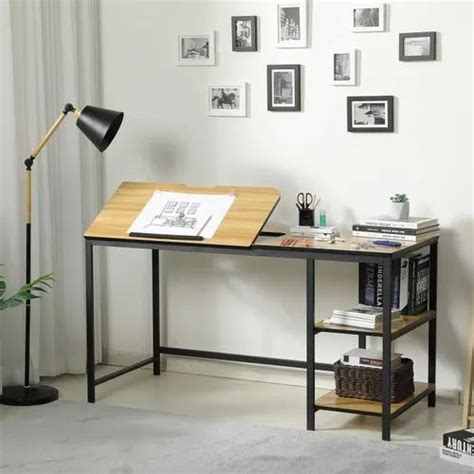 Round Standard Wooden Adjustable Drafting Desk Drawing Table With ...