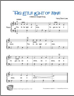 This Little Light of Mine | Free Easy Piano Sheet Music