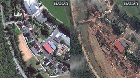 Germany floods: Before and after satellite images show devastation ...