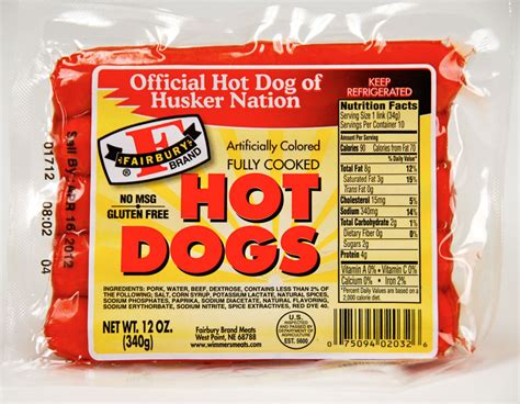 Fairbury Red Hot Dogs - 12oz