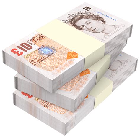 Stacks Of Ten Pound Notes transparent PNG - StickPNG