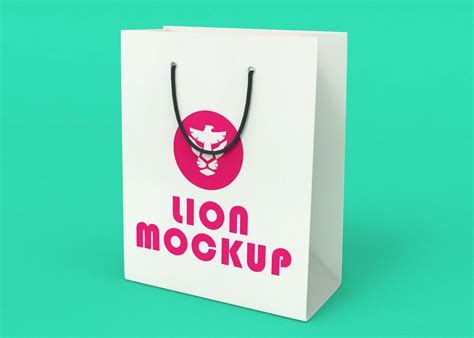 Free Shopping Bag Logo Mockup