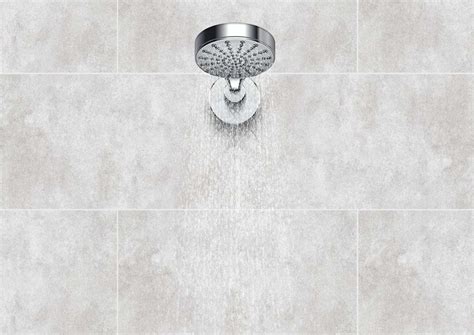 White Marble Tile Shower Wall Panels, Aquawall Cloudy White