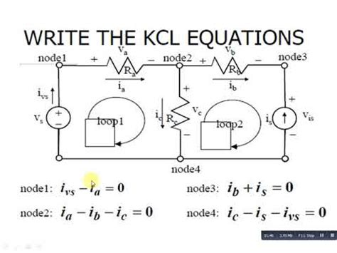 How to make KCL equations for a given circuit ? - YouTube