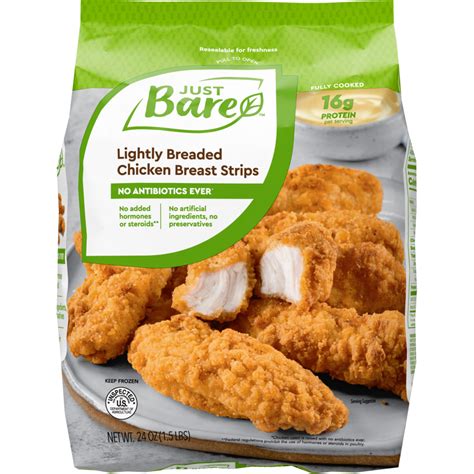 Just Bare® Lightly Breaded Chicken Breast Strips-Main