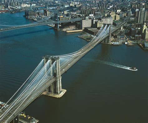 Brooklyn Bridge Aerial Photograph Photograph by PhotographyAssociates ...