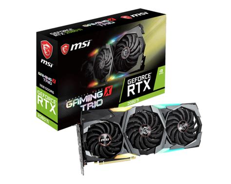 Overview GeForce RTX 2080 Ti GAMING X TRIO | MSI Czech