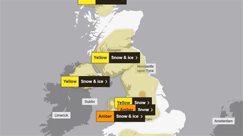 Weather warnings: Full list of where it could snow in UK this week