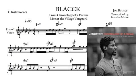 Jon Batiste Solo Transcription | "BLACCK" | Chronology of a Dream: Live ...