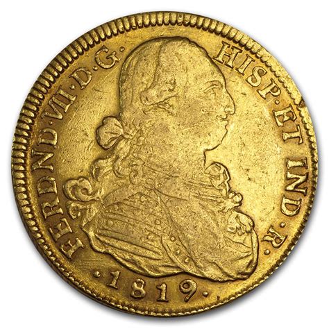 MONEDAS DE ORO ESPAÑOLAS DE 8 ESCUDOS - Joyería Goldstein