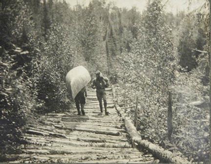 The old corduroy road still runs quietly through the woods of Alabama but is not recognized for ...