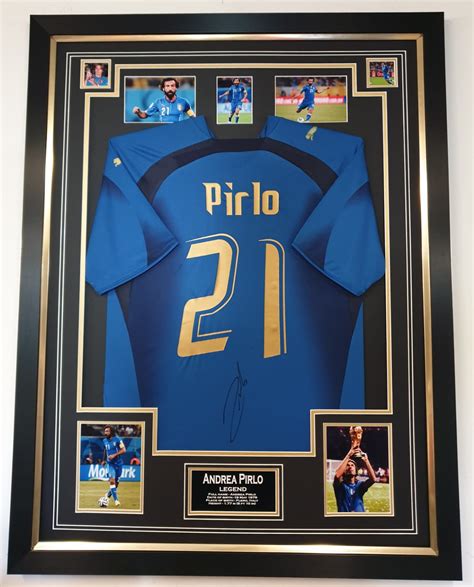 Andrea Pirlo Signed Italy Shirt Framed – Experience Epic