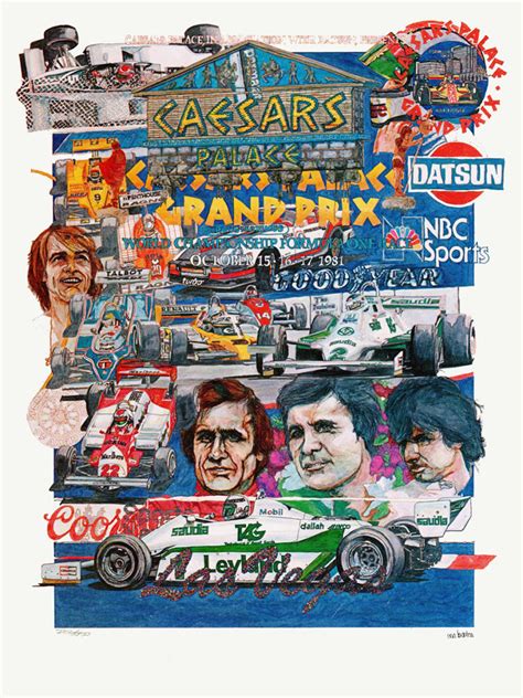 1981 Las Vegas F1 United States Grand Prix Caesars Palace Limited Edition Print – Racing Hall of ...