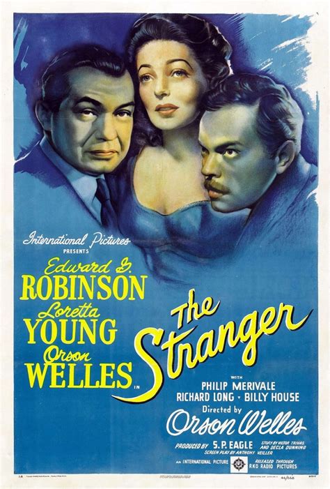 The Stranger Movie Poster - Internet Movie Poster Awards Gallery | The stranger movie, Film noir ...