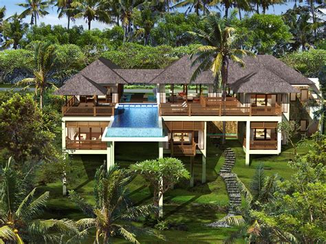 Tropical Island House Plans