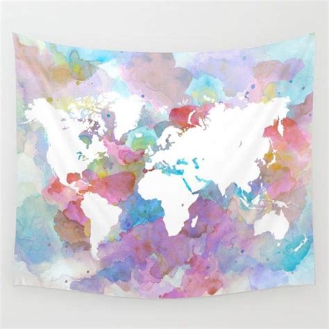 World Map Tapestry Wall Tapestry Wall Hanging Design 48 - Etsy