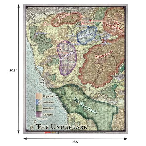 Official D&D: Out of the Abyss Map Set - Menzoberranzan and The Underdark in Nepal at NPR 6403 ...