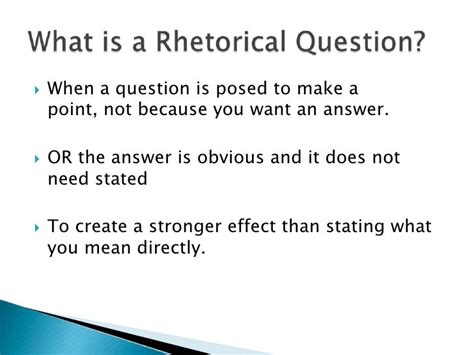 RHETORICAL QUESTION EXAMPLES - alisen berde