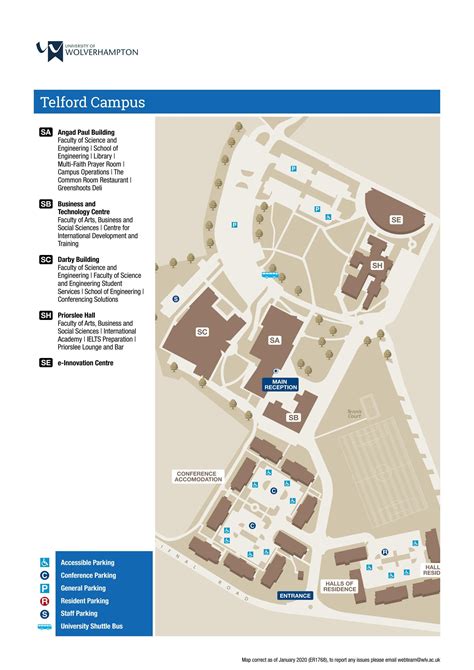 Telford Campus Map by University of Wolverhampton - Issuu