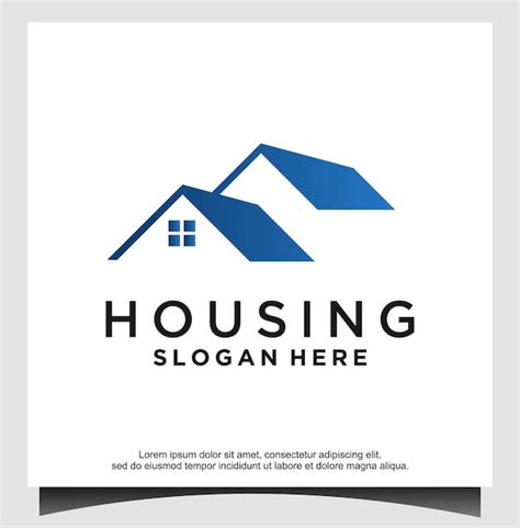 Premium Vector | Housing logo design template