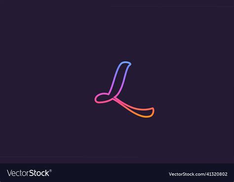 L alphabet letter icon logo design creative Vector Image