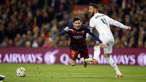 WATCH : Lionel Messi abuses Sergio Ramos in the Classico - The SportsRush